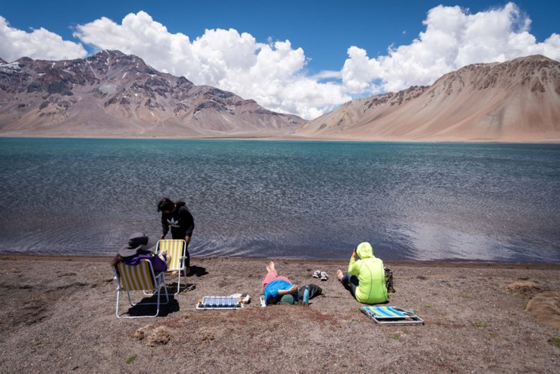 Exitosa apertura de la temporada de la Laguna del Diamante