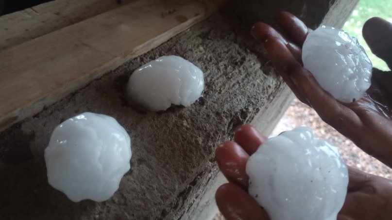 El granizo azotó nuevamente a Mendoza y hay rutas cortadas 