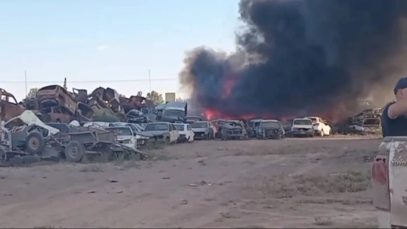 Otro incendio en la playa de secuestros de San Martín, a tan solo dos semanas de un hecho similar Otro incendio en la playa de secuestros de San Martín, a tan solo dos semanas de un hecho similar