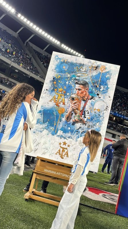 AFA le hizo un homenaje a Di María por su carrera con la Selección argentina