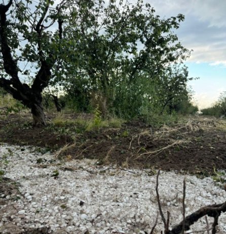 El granizo descargó su furia en el sur provincial